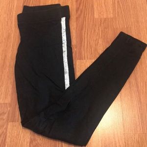 PINK silver sequin legging